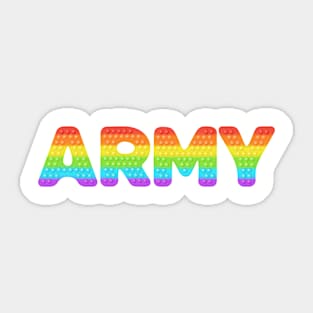 armed forces day lgbt Sticker